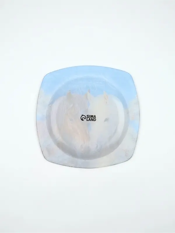 Тарелка квадратная Тарелка квадратная "Зима подарит чудеса", 20 см