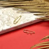 Булавка для подвесок PO-035, №01, 2 шт. 3.5&times;0.5 см, цвет золото