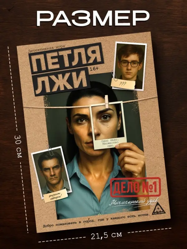 Настольная игра &laquo;Петля лжи&raquo;, детективная, 16+
