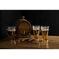 Кружка для пива охлаждающая, 420 мл, пластик, прозрачная