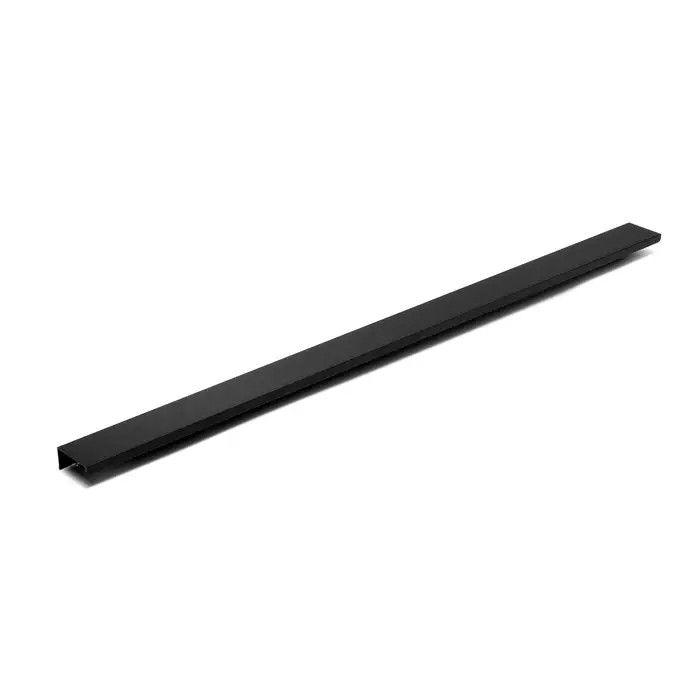 Ручка профильная мебельная торцевая CAPPIO RT001BL, L=500 мм, м/о 288 мм, чёрная