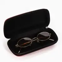 Футляр для очков на молнии, длина 16 см, цвет красный