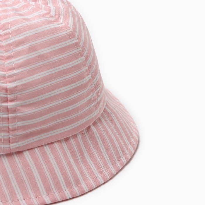 Панама детская Панама детская "Полосатик" MINAKU, цвет розовый, р-р 46