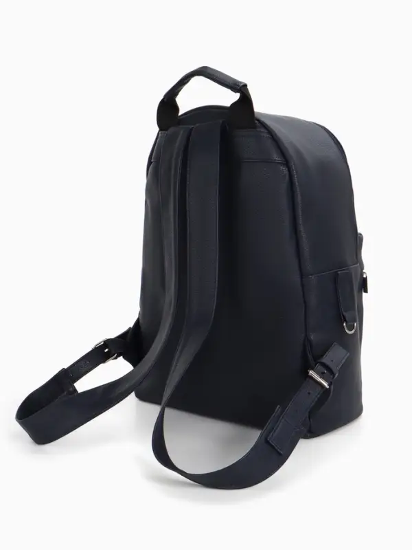 Рюкзак городской TEXTURA на молнии с карманом, размер 30&times;17&times;42 см, тёмно-синий