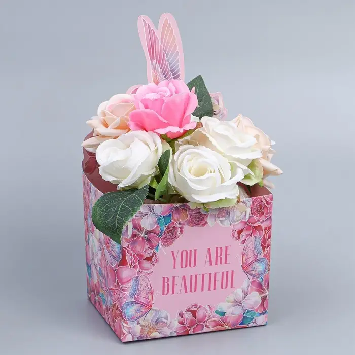 Коробки для мини букетов «Колибри», 12 × 20 × 10 см