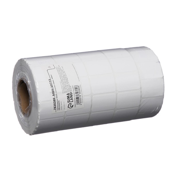 Термоэтикетка 30 х 20 мм, диаметр втулки=40 мм, 1800 этикеток Термоэтикетка 30 х 20 мм, диаметр втулки=40 мм, 1800 этикеток