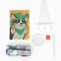 Алмазная мозаика с частичным заполнением &laquo;Добрая собачка&raquo;, 10&times;15 см