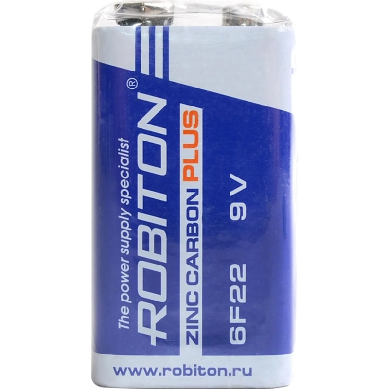 Батарейка ROBITON PLUS R-6F22-SR1 6F22 9V SR1