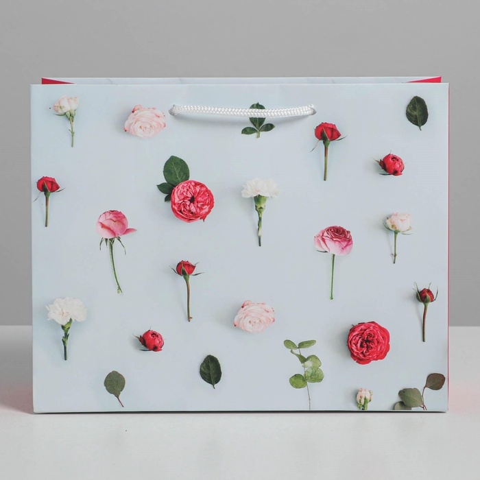 Пакет подарочный ламинированный горизонтальный, упаковка, «Ты прекрасна», MS 18 х 23 х 8 см