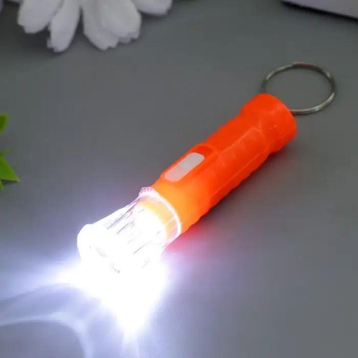 Фонарик свет на кольце  Фонарик свет на кольце "Точки" HC-107 МИКС 6,5х2,3х2,3 см