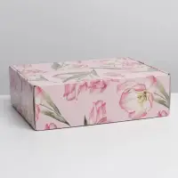 Коробка подарочная складная, упаковка, «Цветы», УФ-лак, 30.5 х 22 х 9.5 см Коробка подарочная складная, упаковка, «Цветы», УФ-лак, 30.5 х 22 х 9.5 см