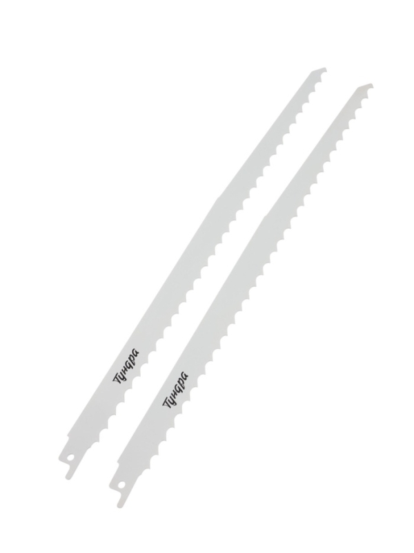 Полотна по дереву для сабельной пилы ТУНДРА, HCS, 275/300 х 8.5 мм, 2 шт. Полотна по дереву для сабельной пилы ТУНДРА, HCS, 275/300 х 8.5 мм, 2 шт.
