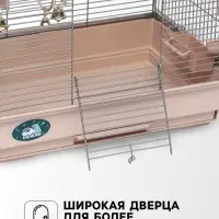 Клетка для птиц &laquo;Пижон&raquo; №100, разборная, 42&times;30&times;37 см, укомплектованная, бежевая