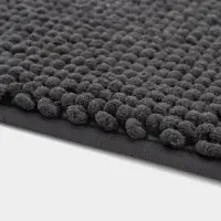 Коврик для дома LaDо́m, букли, плотность 1100 г, 50&times;80 см, графитовый