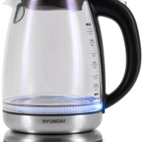 Чайник HYK-G8800 1,7л 2200Вт серебристый (стекло)