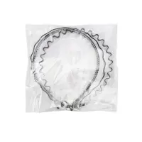 Ободок для волос "Амелия" (набор 3 шт) волна, чёрный