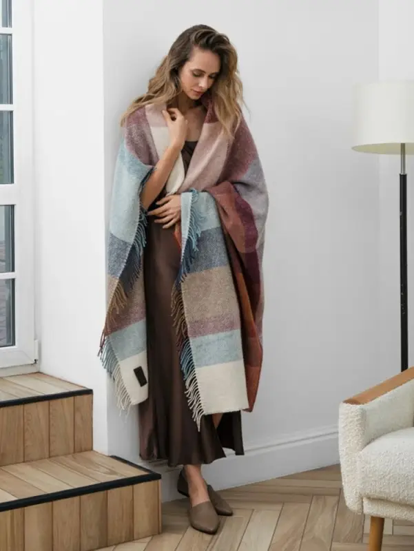 Плед Arequipa, голубой c красным Плед Arequipa, голубой c красным