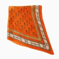 Плиссированный женский платок MINAKU, 70*70, цв.оранжевый