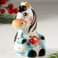 Сувенир Лошадка Маруся, 10х6х6,5см, гжель, цвет