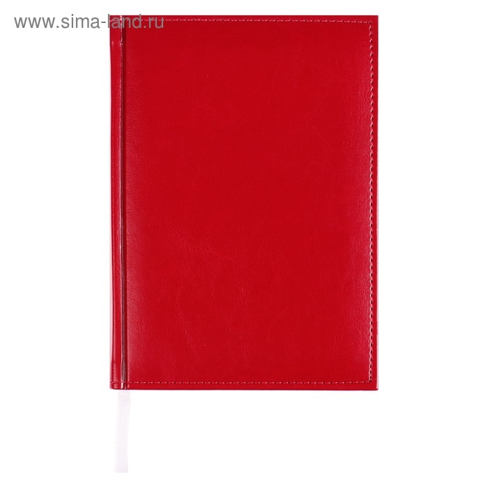 Ежедневник недатированный А5, 160 листов  Ежедневник недатированный А5, 160 листов "Небраска", перфорация углов, красный
