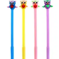 Ручка гелевая-прикол МИКС Сова