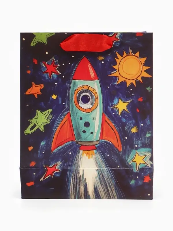 Пакет подарочный &laquo;Космос&raquo;, 12&times;15&times;5.5 см