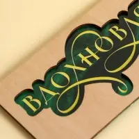 Конверт деревянный резной «Вдохновляй», малахит, 16,5 х 8 см