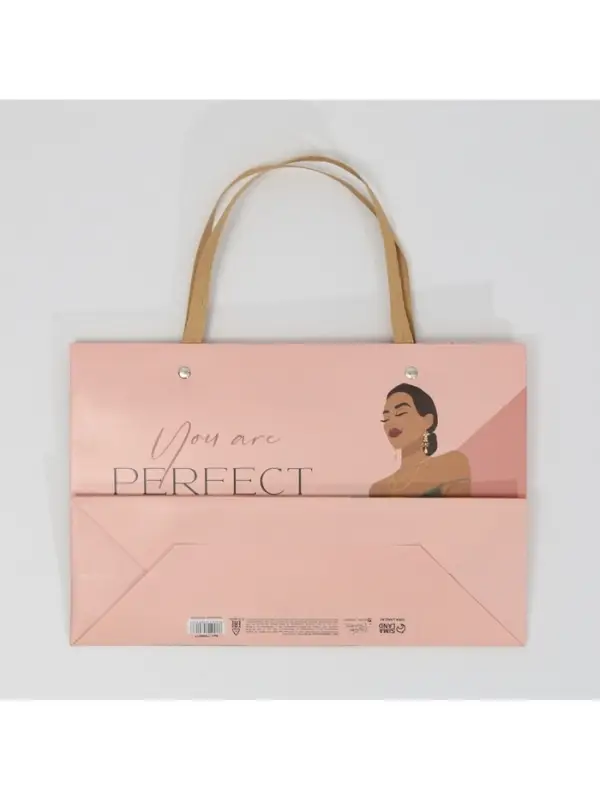 Пакет подарочный, упаковка, &laquo;Ты идеальна&raquo;, 30&times;20&times;10 см