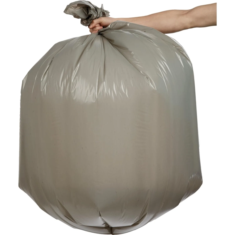 Мешки для мусора ПВД+добавка 240л 55мкм 10шт/рул серые 110х150см