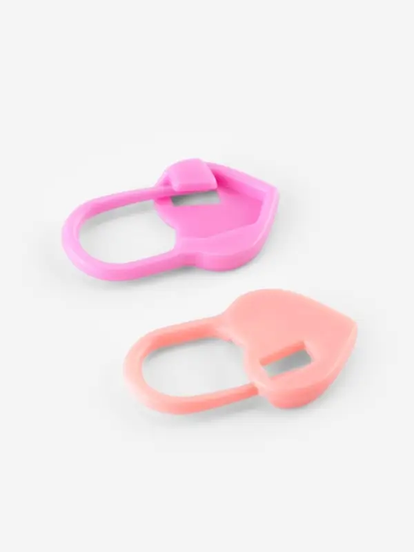 Набор маркеров для петель &laquo;Сердце&raquo;, 2 см, 20 шт., розовый