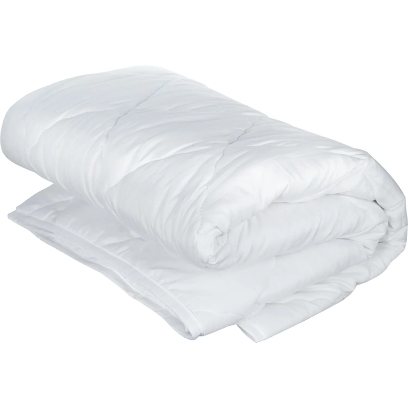 Одеяло Luscan 140х205 стег, кант, 200-250гр/м2 (холлофайбер/микрофибра),бел