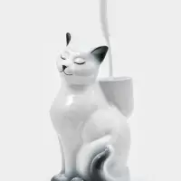 Подставка под ёрш &laquo;Кошка&raquo; с ёршиком, 20&times;18&times;37 см