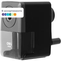 Точилка механическая Deli, 1 отв., со струбциной,картонная коробка, ассорти