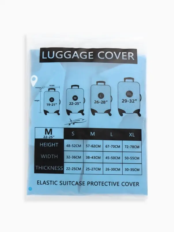 Чехол для чемодана &laquo;Самолеты&raquo;, 24", голубой