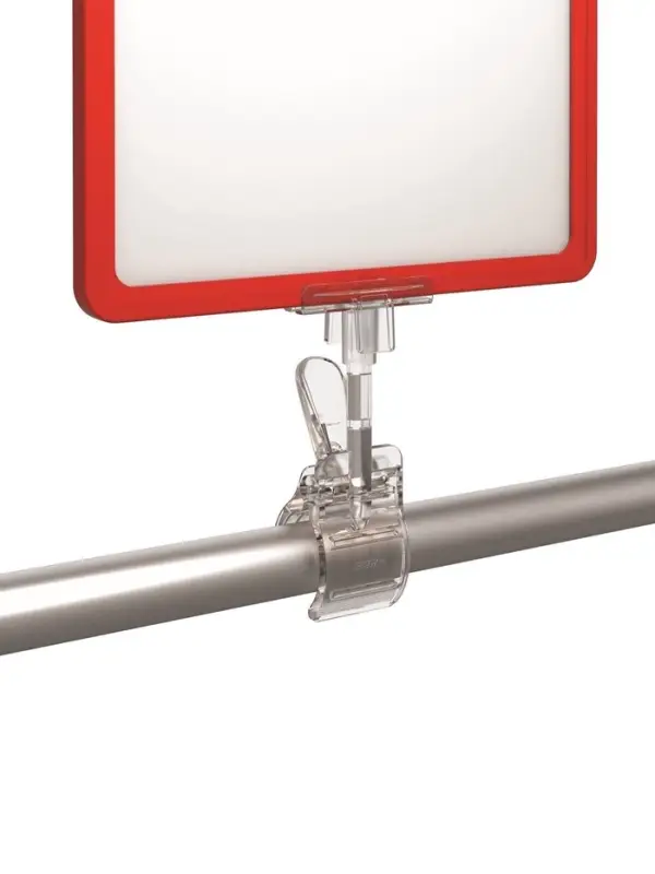 Держатель пластиковой рамки универсальный, 5.5&times;5&times;12 см, прозрачный