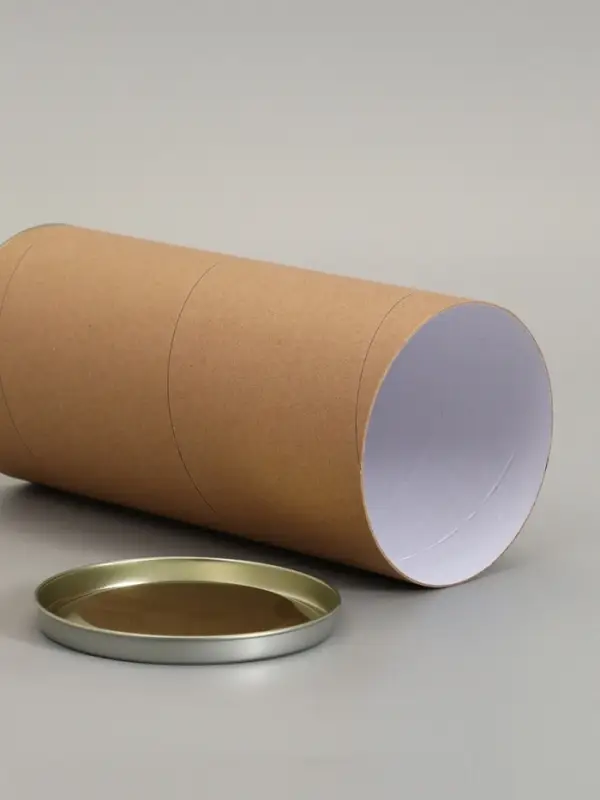 Тубус 120&times;260 мм (240 мм внутр. высота), картон, металлическая крышка