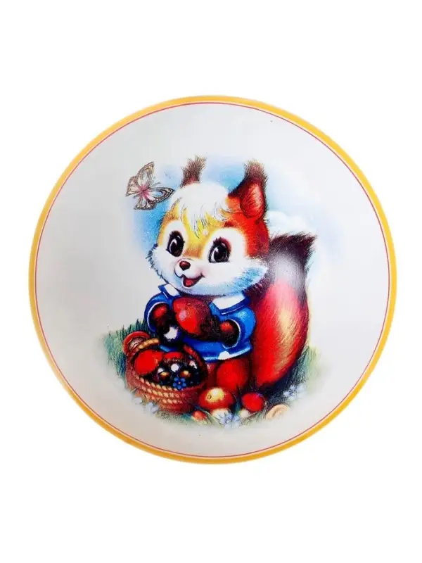 Мяч резиновый, с рисунком, d=20 см, МИКС