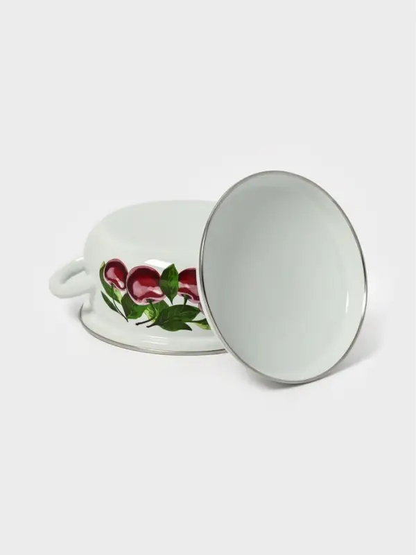 Кастр.сфер. 2л (белая)Вишневый сад