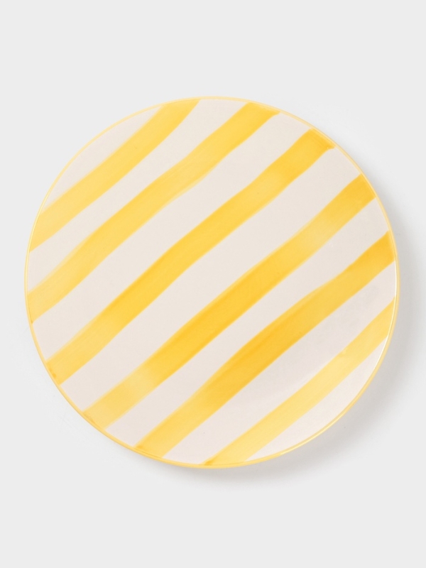Тарелка Доляна Тарелка Доляна "Райе" 19см, 19,5х2, цвет желтый