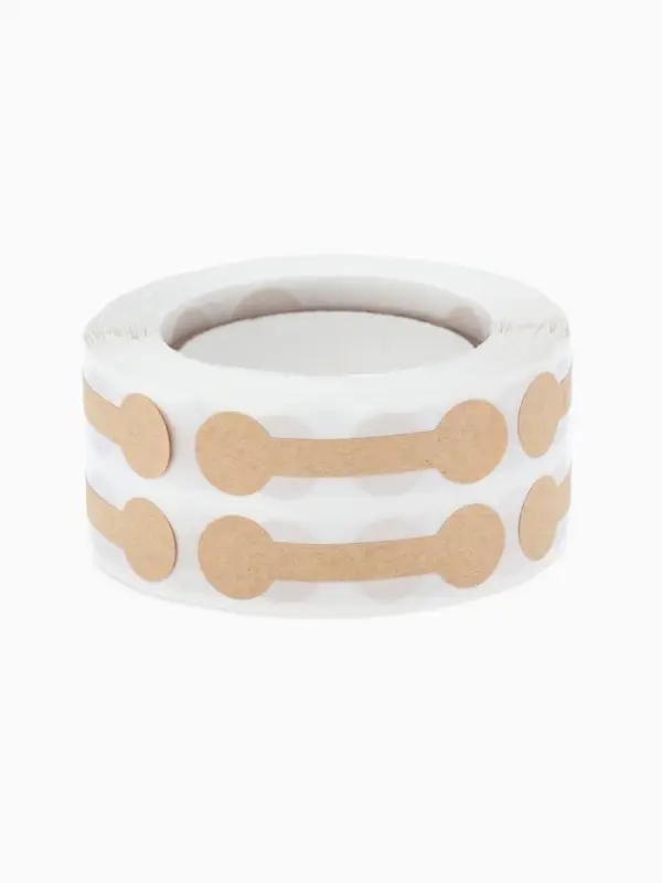 Ценники наклейки для украшений, 500 шт., 4.2&times;1.1&times;0.1 см, бежевый