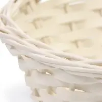 Корзина плетёная 25&times;25&times;5&times;13.5&times;30 см, ива, белая
