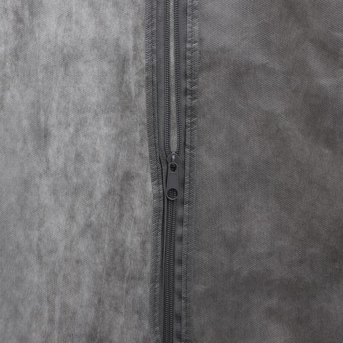 Чехол для одежды, 60×100 см, спанбонд, цвет серый Чехол для одежды, 60×100 см, спанбонд, цвет серый