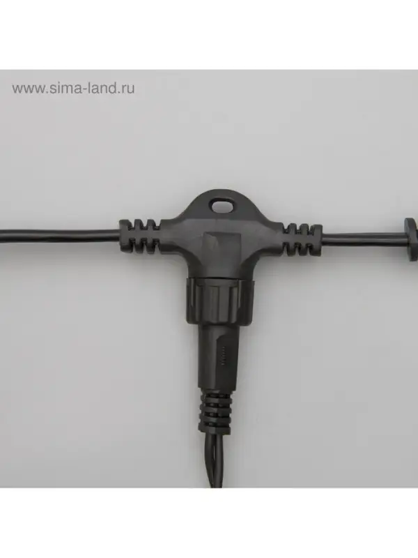 Гирлянда &laquo;Занавес&raquo; 2&times;6 м, IP44, УМС, тёмная нить, 1440 LED, свечение синее, 220 В