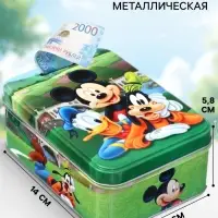 Копилка 14&times;10&times;5.8 см, металл, Микки Маус
