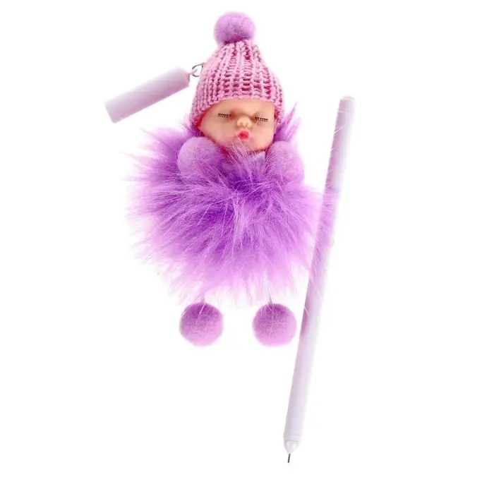 Ручка гелевая-прикол Calligrata Ручка гелевая-прикол Calligrata "Пупс в шапочке", МИКС (штрихкод на штуке)