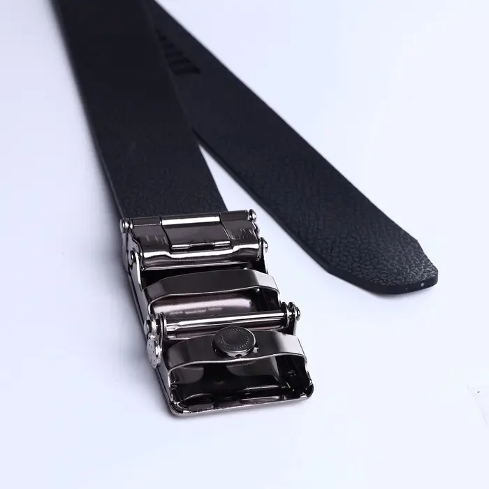 Ремень мужской &laquo;Великан&raquo; для полных, ширина 3.5 см, пряжка автомат, чёрный