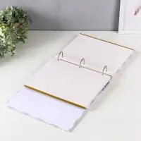 Фотоальбом 50 магнитных листов 23X28см, "Малыш в белой шапочке",  пер-т 3-кольца