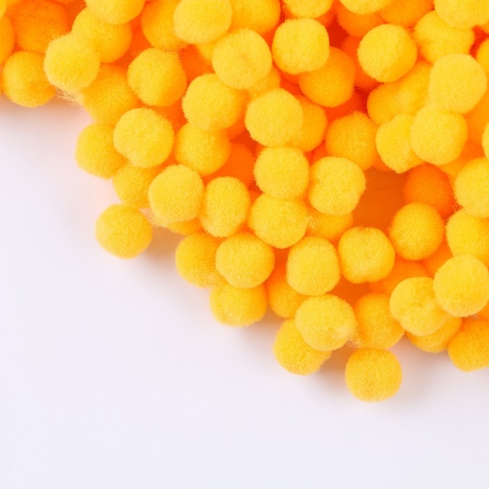 Набор деталей для декора &laquo;Бомбошки&raquo;, набор 5000 шт., размер 1 шт. &mdash; 1 см, цвет жёлтый