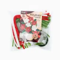 Набор для творчества цветы из пушистой проволоки в горшке, розовый цветок