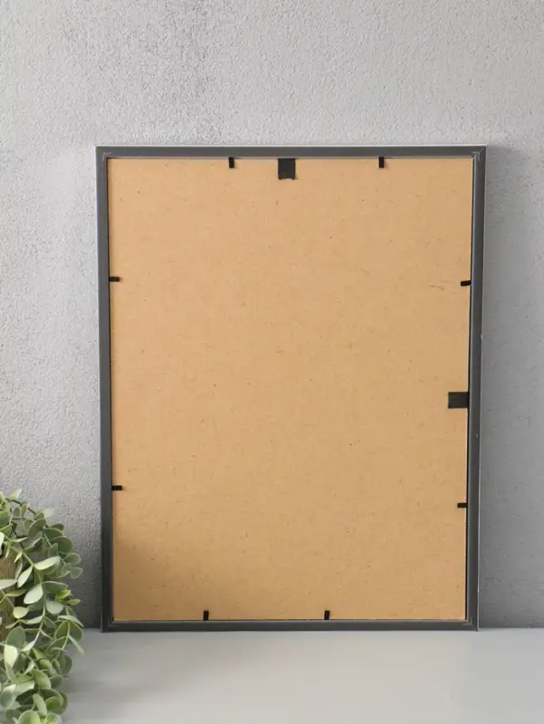 Фоторамка для фото 30х40 см "Oframe", пластик, серебро, (пластиковый экран)